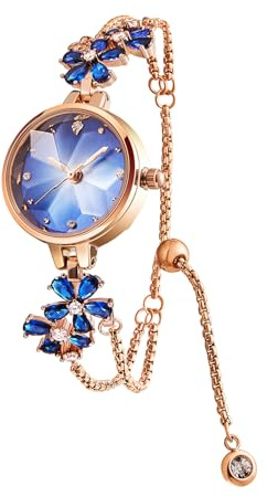 SURVAN Watch Designer damarmbandsklocka, japansk kvartsur i rostfritt stål, armbandsur i mässingsrem för kvinnor