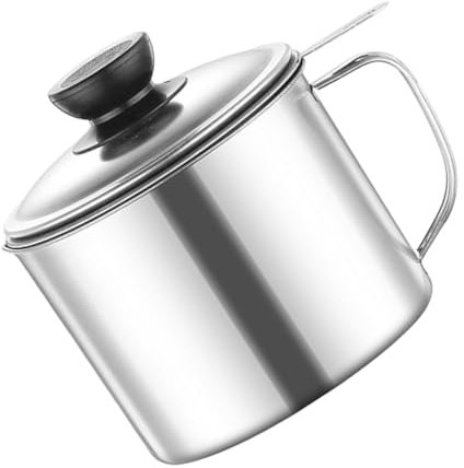 POPETPOP Tanque Del Filtro De Aceite Con Colador De Aceite Recipiente Para De Cocina Olla De Acero Inoxidable Con Filtro Para Freír