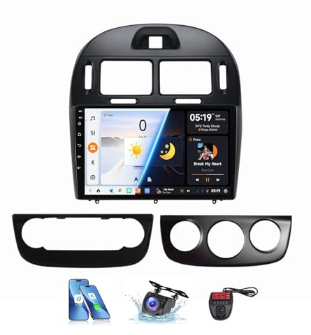 9 Inch Touch Screen Car Stereo for Kia Cerato 1 LD 2004-2008 Bluetooth 5.0 Head Unit GPS Nav FM RDS DAB Radio 4G WiFi DSP EQ Steering Wheel Controls with Carplay Android Auto(NF-4)