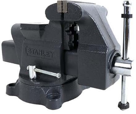 Vassbkkdy Morsa banco Regolabile Leva Fissa Morsa banco Girevole Universale Morsa da banco Durevole per la Lavorazione del Legno e dei Metalli e per i progetti Fai da Te(Size:4inch)