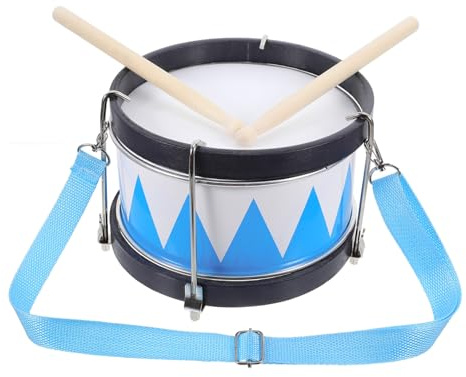 POPETPOP Tamburo Di Metallo Per Ragazzo Ragazza Ragazza Strumenti Percussione Giocattolo Musicale Kit Rullante Bacchette Per Batteria Adatto Per Educazione Musicale