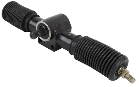 Funien 30T 335 Mm Servostyrningsstativ och Kugghjulsenhet, Styrväxel Av Metalllegering Gummi med 30T 335 Mm, Lämplig för DIY Go Karting ATV UTV, Renoveringsprojekt och DIY