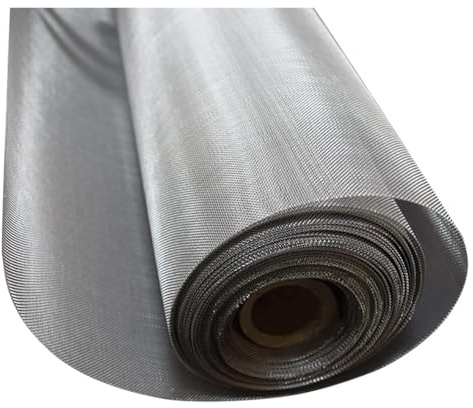 DMBBSAPBSH Grillage Métallique à Mailles Fines, Fil métallique tissé en Acier Inoxydable, Maille 40, Trou 0,5 mm(1.2x2m)