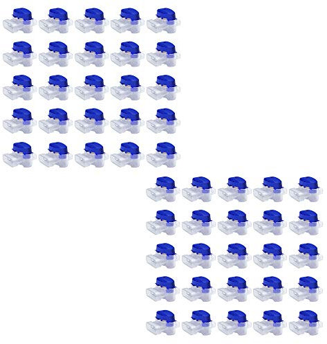 MOWHOUSE Set di Connettori per il Filo Perimetrale dei Robot Tagliaerba - 50 Connessioni Pieni di Gel per Cavi Elettrici - Allunga e Ripara i Cavi di Robot Tosaerba da Giardino - Impermeabili, Sicuri