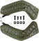 WLXW Tactical Helmet Zubehör Rail Mount Kit, Tactical Military Airsoft Jagd Paintball Schneller Helm ARC Side Guide Rail Sport,Grün
