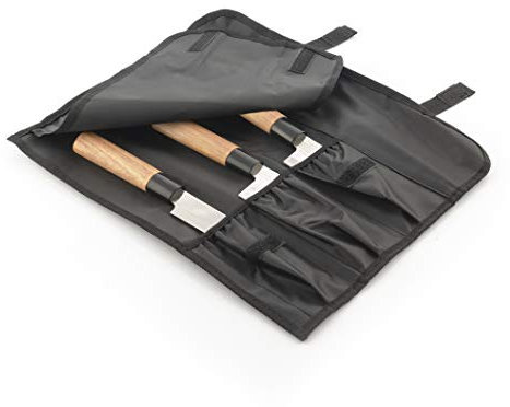InnovaGoods® Set de cuchillos con funda de transporte profesional Damas Q, ofrece un corte preciso y seguro, acero inoxidable y diseño elegante, ideal para el hogar y la cocina profesional