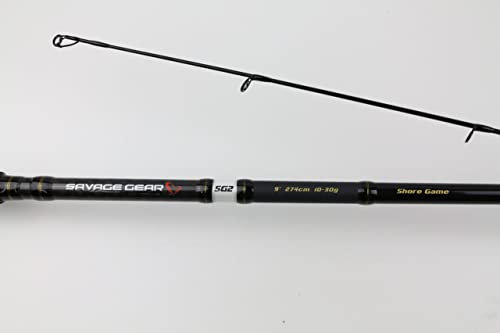Savage Gear SG2 Shore Game 274cm 20-60g - Spinnrute zum Zanderfischen, Zanderrute zum Gummifischangeln, Jigrute, Raubfischrute für Gummiköder & Wobbler