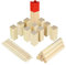 NAIZY Kubb Wikingerspiel Schachspiel Holz mit Wetterfester Tasche, Wurf Schach Spiele, Garten Spielzeug für Indoor Outdoor Kinder Erwachsene