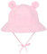 Durio Unisex Baby Kleinkinder Sonnenhut Kappe Mütze Fischerhut Strandhut Kinder Baby Mädchen Jungen Sommerhut UV Schutz UPF 50+ Pink 2-4 Jahre