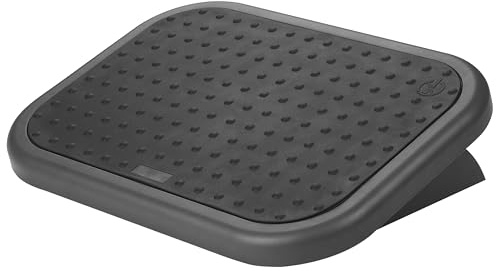 Q-CONNECT 10890 Poggiapiedi Regolabile con rivestimento in gomma 450 x 330 x 85 mm colori assortiti