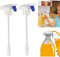 2 Pack Automatic Drink Straw, Magic Electric Tap, Water Drink Dispenser, Spill Proof Portable Automatic Drink Dispenser Gadget， for Juice Beer Beverage Milk Dispenser Fridge Tap (2 X Blue)