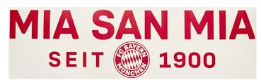 FC Bayern München Heckscheibenaufkleber I Autoaufkleber I Mia san mia I Rot