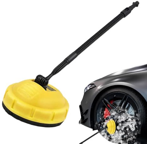 Oberflächenreiniger-Aufsatz für k1-k7 Hochdruckreiniger, Hochdruckreiniger-Aufsätze, flexible Drehbürste, Outdoor-Terrassenreiniger-Werkzeug für Autos, Einfahrten