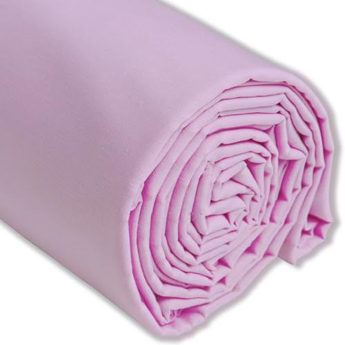 IPEA Tissu en Popeline de Coton Rose – 200 cm x 150 cm – Made in Italy - Coton pour Couture, Vêtements, Doublures, Décoration, Accessoires, Patchwork, – Tissu Toile pour Coudre