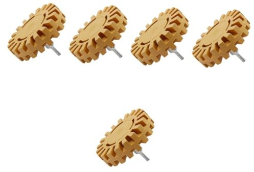 jojofuny 5pièces Eraser Wheel Pour Retrait Autocollants Outil De Décalcomanie Caoutchouc Pour Détail Automobile Et Réparation à