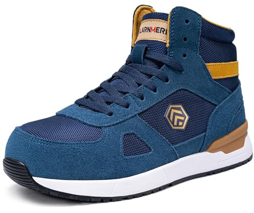 LARNMERN PRO Légère Chaussures de Sécurité Montante Homme Bleu 42EU