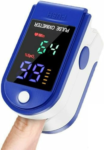 Pulse Oximeter,Oxygen Monitor Finger Adults,Pulse Oximeter,Blood Oxygen Monitor Finger Saturation with LED Display – Fingers Heart Rate Monitors with SpO2 Oximeters Display