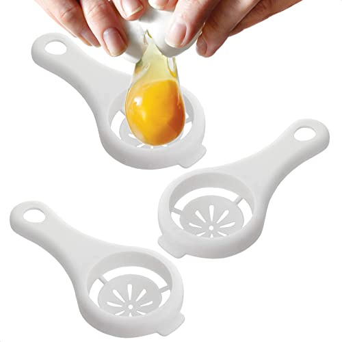 3-PACK Tool Yolk White Separator - Egg Divider Strainer Screen Filter - Baking Kitchen Gadgets