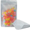 LZLPACKING 100 pieces resealable mylar bags with clear front,sealable bags for packaging,smell proof for Small Business(5×8 Inch/12.7 x 20.3cm)
