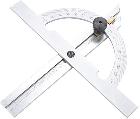 Règle d'angle de rapporteur réglable en acier au carbone 100x150mm pour les machinistes d'étudiants