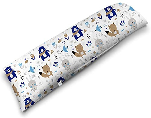 ekmTRADE Seitenschläferkissen 40x145cm Langkissen ergonomisches Schlafkissen, erholsamen Schlaf optimale Druckentlastung, Körperanpassung, für Schwangere, Stillende & Allergiker (47, Kissen mit Bezug)