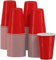Coreint Vasos de plástico, 30 unidades, sin BPA, duraderos, color rojo, vasos biodegradables para Navidad, jardín, bodas, cumpleaños, aniversario, picnic, vasos reutilizables y reciclables, 355 ml