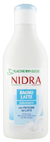 NIDRA | Feuchtigkeitsspendende Milchbad-Lotion mit Milch und Milcheiweiß, dermatologisch getestet, Made in Italy, 750 ml