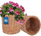 KOTARBAU® 2er Set Weidenkorb zum Bepflanzen Naturfarbe Höhe 23 cm ⌀ 25 cm Übertopf Korb aus Weide Pflanzkorb geflochten Pflanzkörbe Outdoor Korbübertöpfe für Balkon Blumentopf geflochten