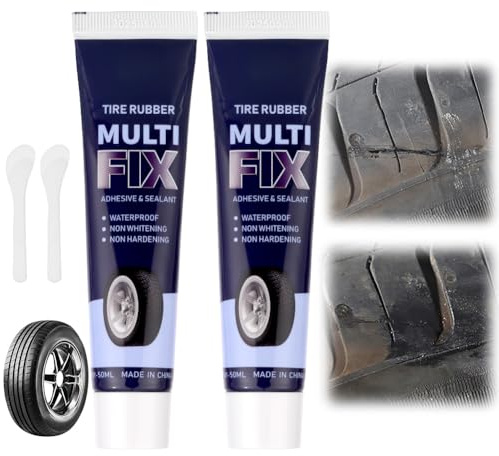 flintronic Däckreparationslim, 100ml Svart Omedelbar Bil Däckreparationslim, Däckreparationslim för punktering, Lim för gummilim för däck, Starkt gummicementtätningsmedel för bil, motorcykel (stil C)