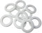 Stoffösen für Stoffloch Ø 40 mm, verwendbar für alle Stoffstärken, 10 Stück, Kunststoff, Weiss