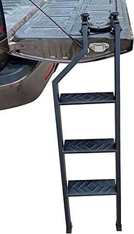 JHCHAN - Escalera para portón Trasero para Ford Ranger 2012-2022 T6 T7 T8 MK2 MK3 Escalera de extensión, Multiposición y Plegable