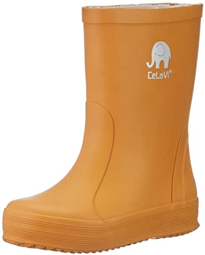 Celavi Stivali in gomma per bambini Basic Wellies, Buckthorn marrone, 34 EU