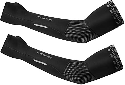 ROCKBROS Manguitos del Brazo Térmicos, Calentadores para Hombres Mujeres para Ciclismo Bicicleta Running Conducir Deportes al Aire Libre, 1 Par