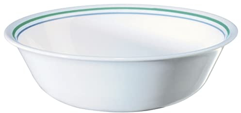 Corelle Dinnerware Set (4pc Set, Country Cottage)-Set for 4 | Includes 4 x Cereal/Soup Bowls | 80% Recycled Glass | 3 X More Durable, Half the Space & Weight of Traditional Ceramic