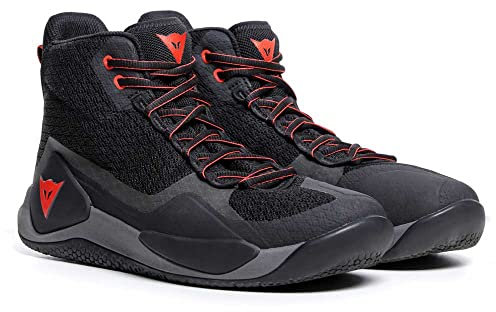 DAINESE, Atipica Air 2 Shoes Uomo, Black Red Fluo, 42 EU