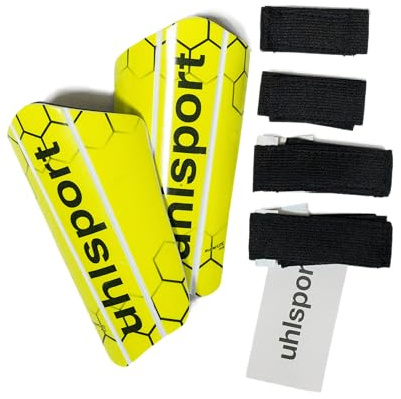 uhlsport protège-Tibias pour Enfants | Super Lite Plus | Protège-Tibias de Football Taille XXS et XS