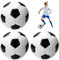 Balón Infantil de PVC, 3 PCS Balones Deportivos inflables Gigantes, Inflables De Fútbol De Piscina, Balón de fútbol Inflable Grande para Juguetes de Playa Verano Piscina y Fiesta (Diámetro de 30 cm)