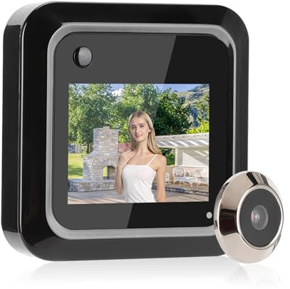 Digital dörrvisare, 2,4-tums LCD-skärm Elektronisk dörrvisare Bell Peephole Viewer, 95° vidvinkel titthålskamera Dörrögonblick för lägenhetsskydd