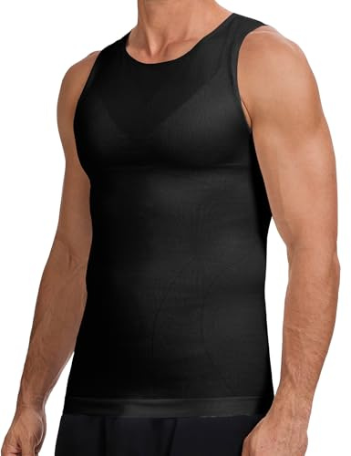 HANERDUN Débardeurs Homme Gynécomastie Debardeur Compression Shirt Gaine Amincissante