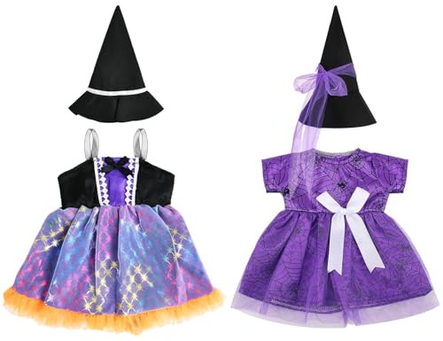 Vestiti per Bambole di Halloween, Vestiti per Bambole, Vestiti per Bambole da 18 Pollici, Include Vestito e Cappello, Abbigliamento per bambole