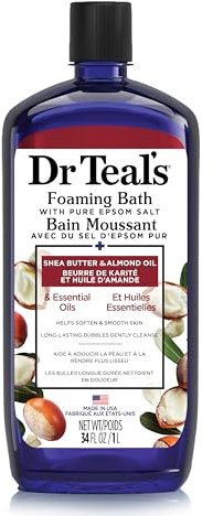 Dr Teal's Foaming Bath with Pure Epsom Salt Shea Butter & Almond Oil with Essential Oils 1L