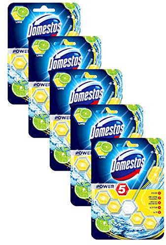 Domestos Power 5. Lime Toilet Block. Pack of 5