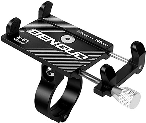 Support TéLéPhone De VéLo, Support TéLéPhone De Moto - Support Guidonavec 360° Rotation pour Iphone 12, 11 Pro, XS Max, X, XR, 8, 7, 6S, Samsung S10 S9 S8, Huawei, 4.0-6.5 Pouces Smartphones (Noir)