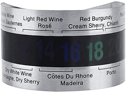 Stainless Steel Wine LCD Thermometer, Red Wine Bottle Temperature Sensor for Home Bar Beer Brewing Supplies Tools