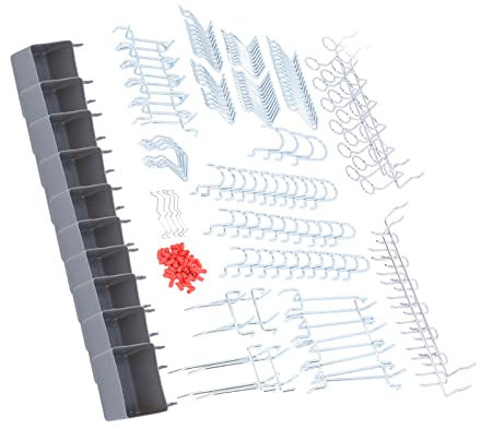 Perforated wall hooks, storage hooks, sturdy garage handle