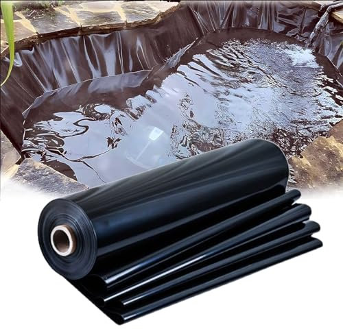 JIwqDY Cubierta para Estanque, Plegable Membrana Impermeable Estanque Prefabricado Revestimiento de Estanque para Peces de Estanques, Fuentes(Size:10x20m)