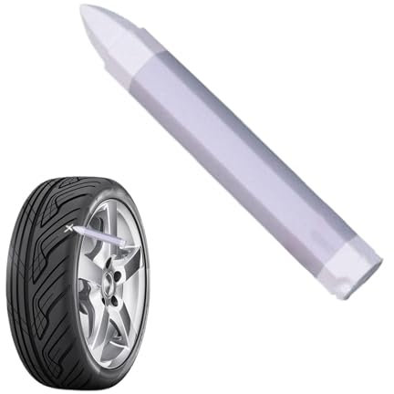 Marcatore per pneumatici - Marcatore per vernice pneumatici, marcatore per auto giallo e bianco | Strumenti portatili per la verniciatura di pneumatici per auto a base di olio