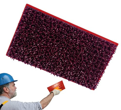 Eventerde Brocha de Textura | Brocha de Estuco para Acabados en Techos | Mango Antideslizante Rectangular para Proyectos de Mejora del Hogar de Entusiastas de Pintura y Microcemento