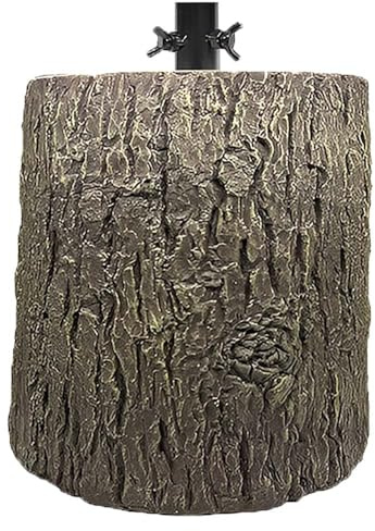 Tronco per albero di natale H 35 in vetroresina base piede supporto realistico elegante albero max altezza cm 180