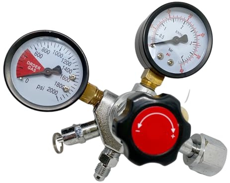 co2 regulator, Régulateur de CO2 économique avec filetage MFL 1/4, brassage maison, 0 à 2000 psi, 0 à 60 psi, accessoire de bar ,for kegerator(Thread CGA320)